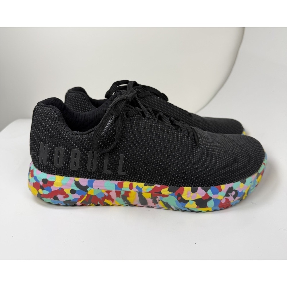 NOBULL Outwork Trainer Black Wild Sole Sneakers Mens 11.5 Womens 13